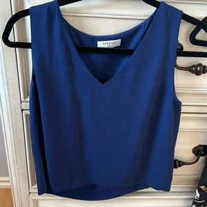 Babaton Aritzia blue sleeveless blouse, size XS